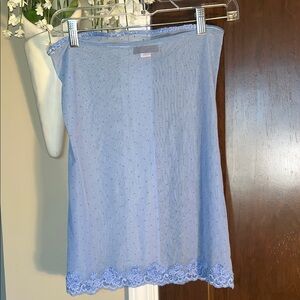 Elegant Blue Lace Chemise